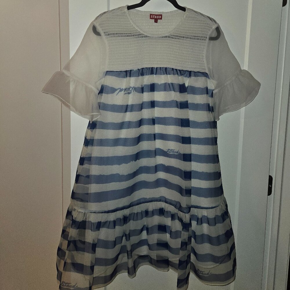 STAUD Striped Dress